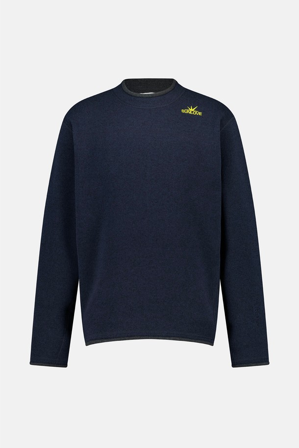 SUNLOVE - 긴팔티셔츠 - Polartec Thermal Crewneck Pullover Navy