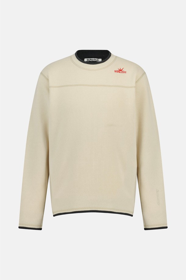 SUNLOVE - 긴팔티셔츠 - Polartec Thermal Crewneck Pullover Ivory