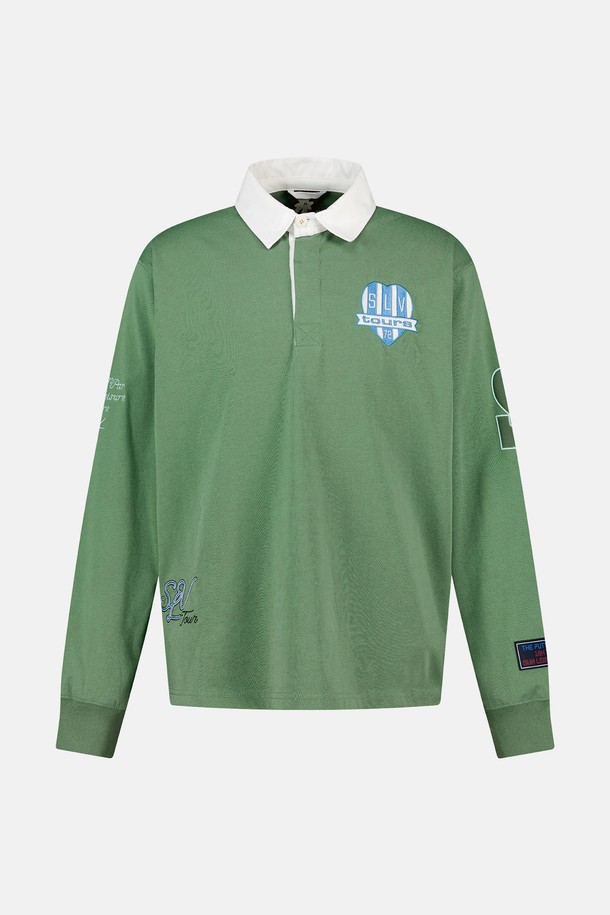 SUNLOVE - 긴팔티셔츠 - Winners Rugby Polo Green