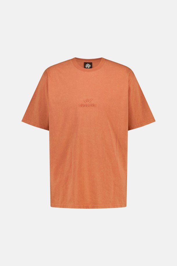 SUNLOVE - 반팔티셔츠 - Faded Tee Orange