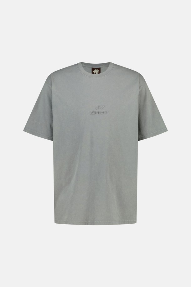 SUNLOVE - 반팔티셔츠 - Faded Tee Grey