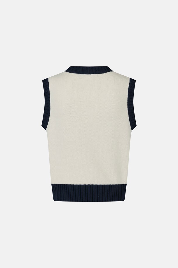 SUNLOVE - 베스트 - W Baby Cali Knit Vest Ivory