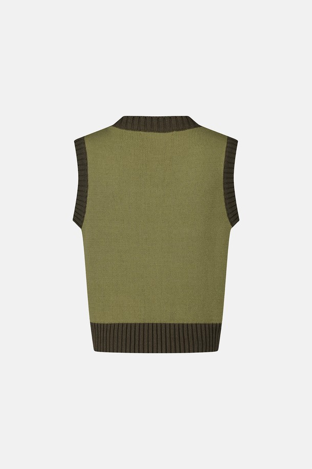 SUNLOVE - 베스트 - W Baby Cali Knit Vest Olive