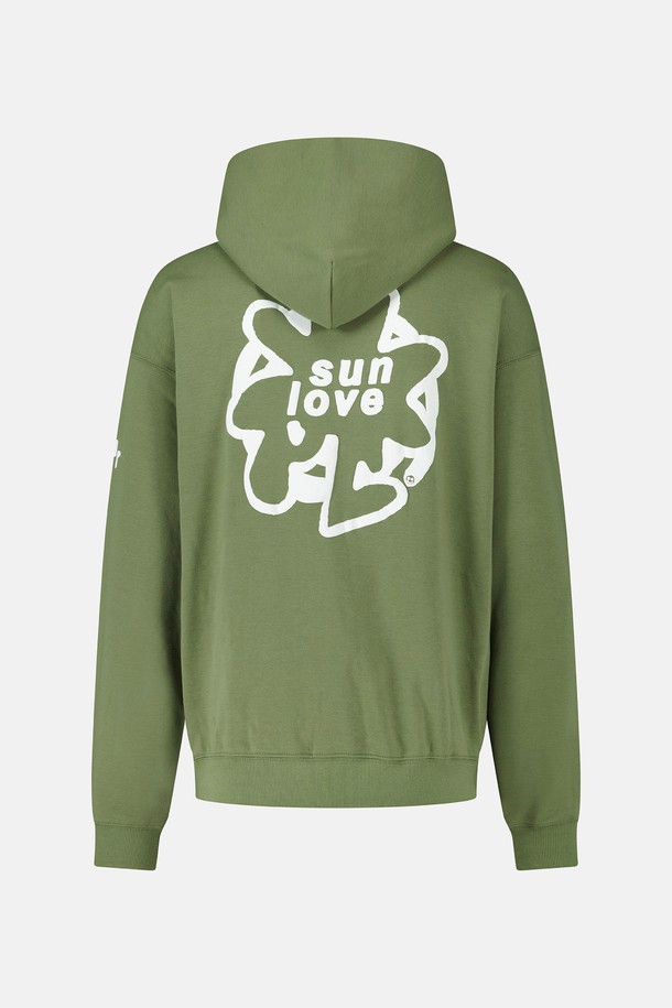 SUNLOVE - 후디 - Tour Brushed Hoodie Olive