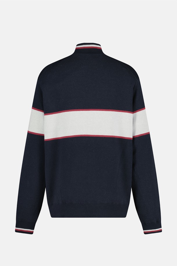 SUNLOVE - 스웨터 - Wind Block Knit Pullover Navy