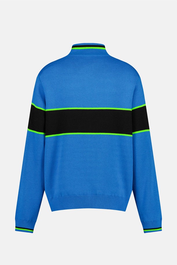 SUNLOVE - 스웨터 - Wind Block Knit Pullover Blue