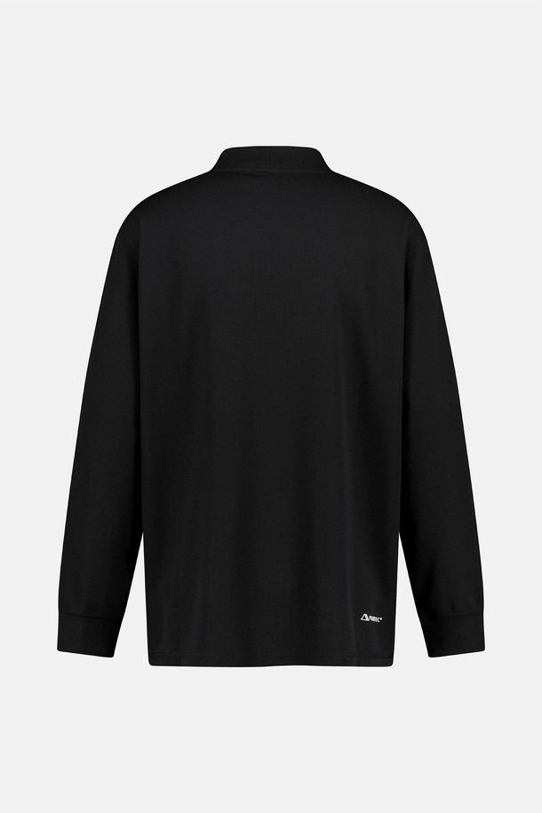 SUNLOVE - 긴팔티셔츠 - Polartec Waffle Mockneck L/S Tee Black