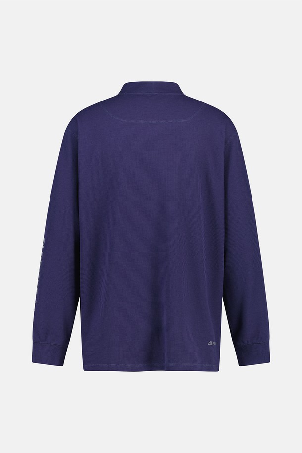 SUNLOVE - 긴팔티셔츠 - Polartec Waffle Mockneck L/S Tee Navy