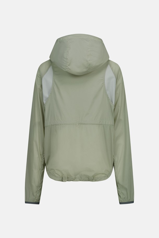 SUNLOVE - 바람막이/아노락 - W Hooded Light Jacket Green