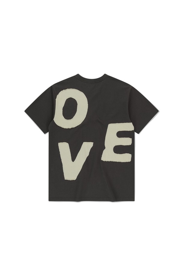 SUNLOVE - 반팔티셔츠 - Capital Tee Charcoal