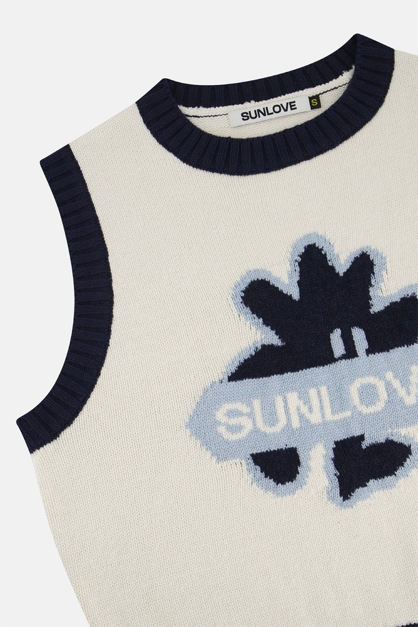 SUNLOVE - 베스트 - W Baby Cali Knit Vest Ivory