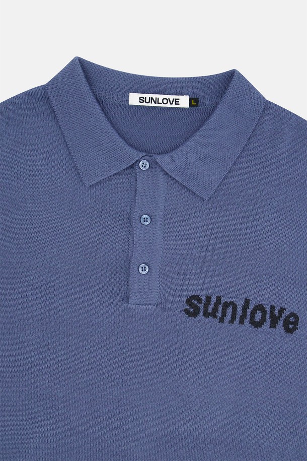 SUNLOVE - 스웨터 - Tour Knit Polo Violet