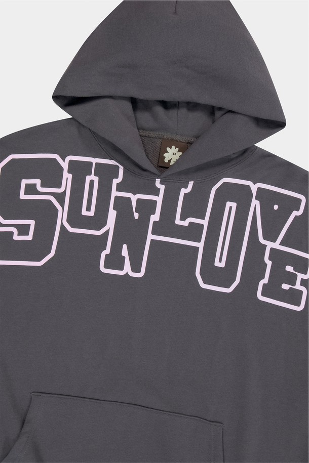 SUNLOVE - 후디 - Stroke Hoodie Charcoal