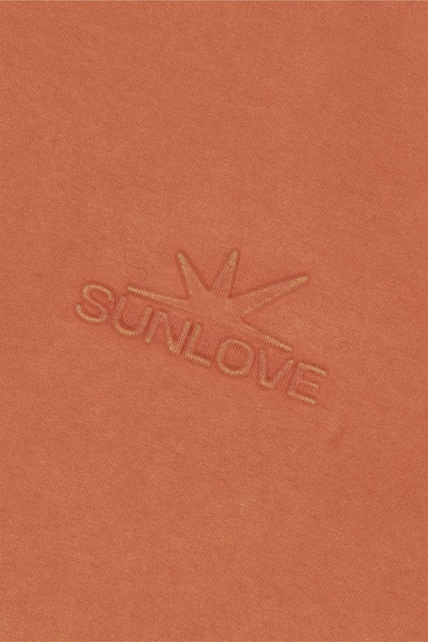 SUNLOVE - 반팔티셔츠 - Faded Tee Orange