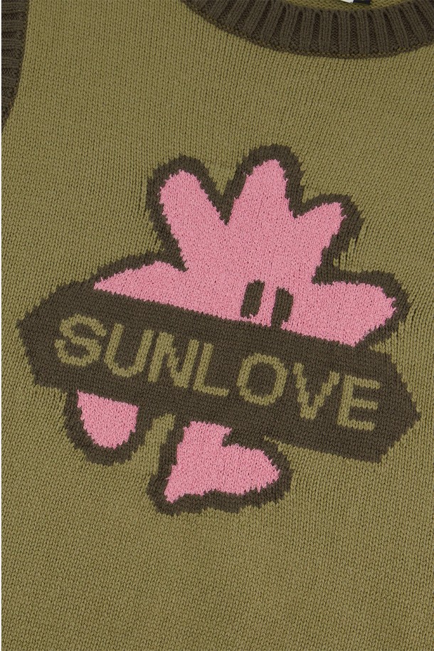 SUNLOVE - 베스트 - W Baby Cali Knit Vest Olive