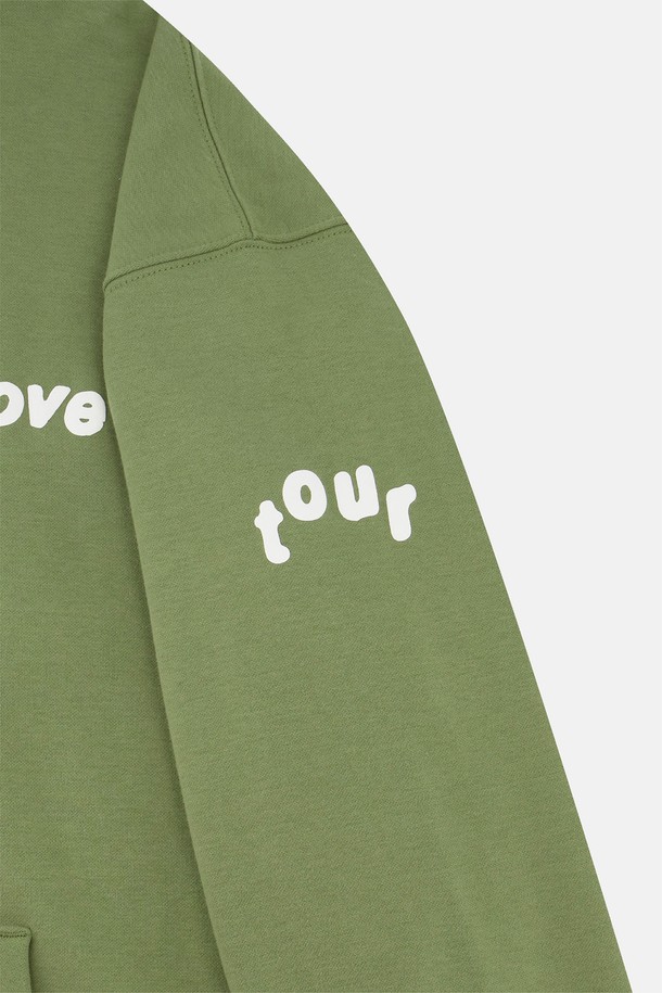 SUNLOVE - 후디 - Tour Brushed Hoodie Olive