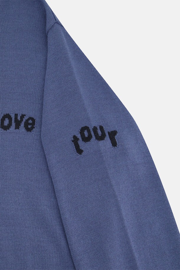 SUNLOVE - 스웨터 - Tour Knit Polo Violet