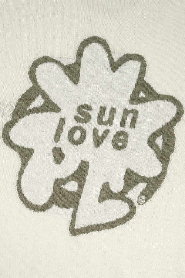 SUNLOVE - 스웨터 - Tour Knit Polo Ivory