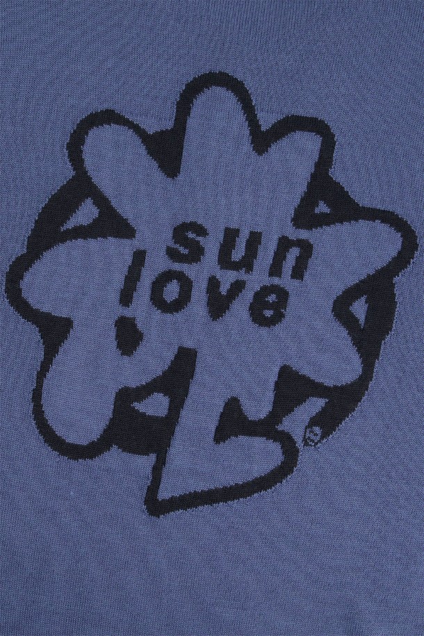 SUNLOVE - 스웨터 - Tour Knit Polo Violet