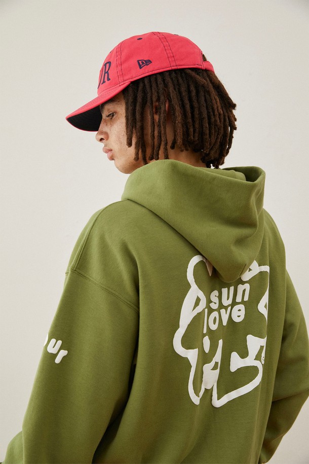 SUNLOVE - 후디 - Tour Brushed Hoodie Olive