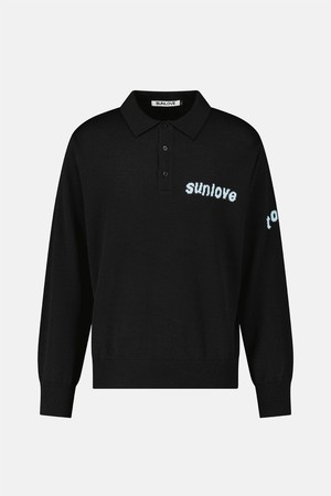 Tour Knit Polo Black