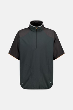 Pace-up S/S Half Zip Pullover Dark Green