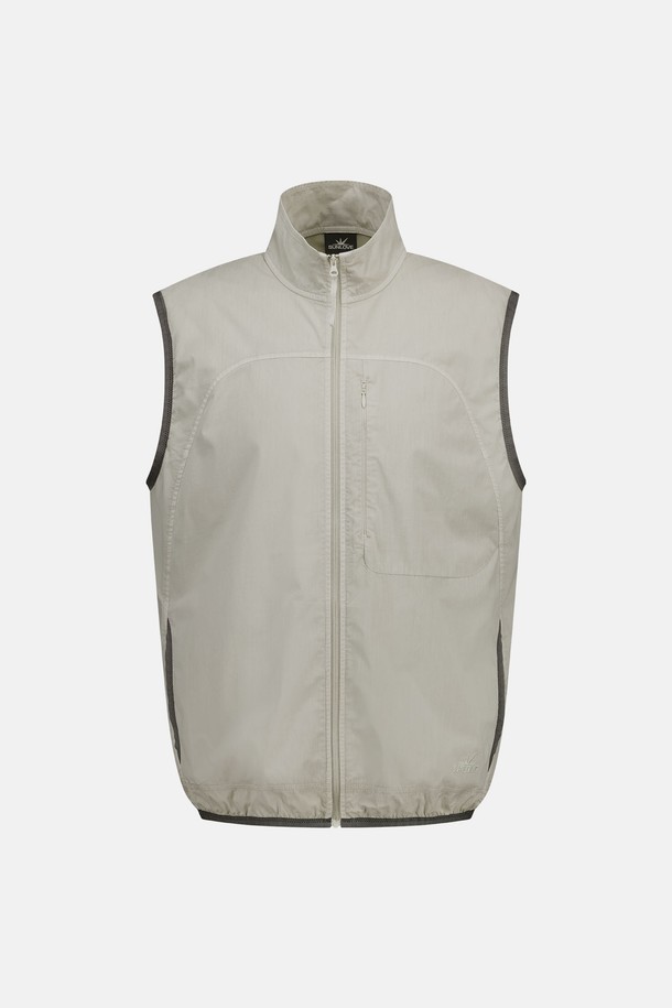 SUNLOVE - 베스트 - Redux Full Zip Vest Light Grey