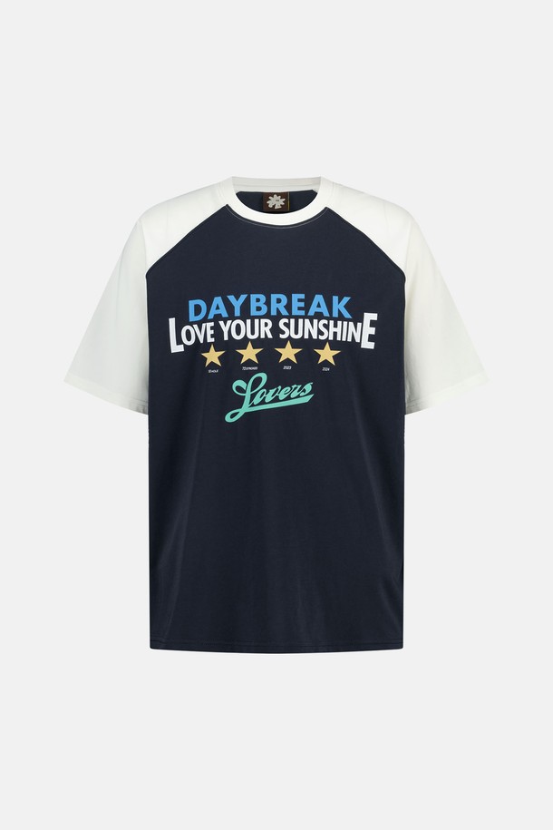 SUNLOVE - 반팔티셔츠 - Title Tee Navy