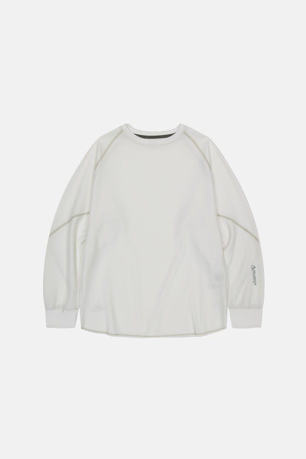 SUNLOVE - 긴팔티셔츠 - Polartec Waffle L/S Tee White