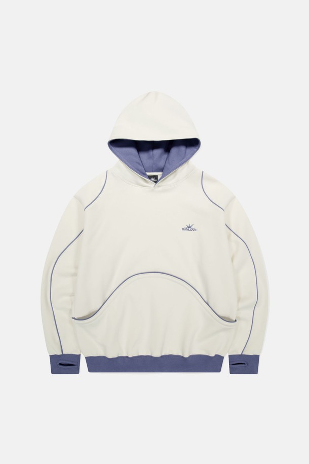 SUNLOVE - 후디 - Crescent Hoodie Ivory