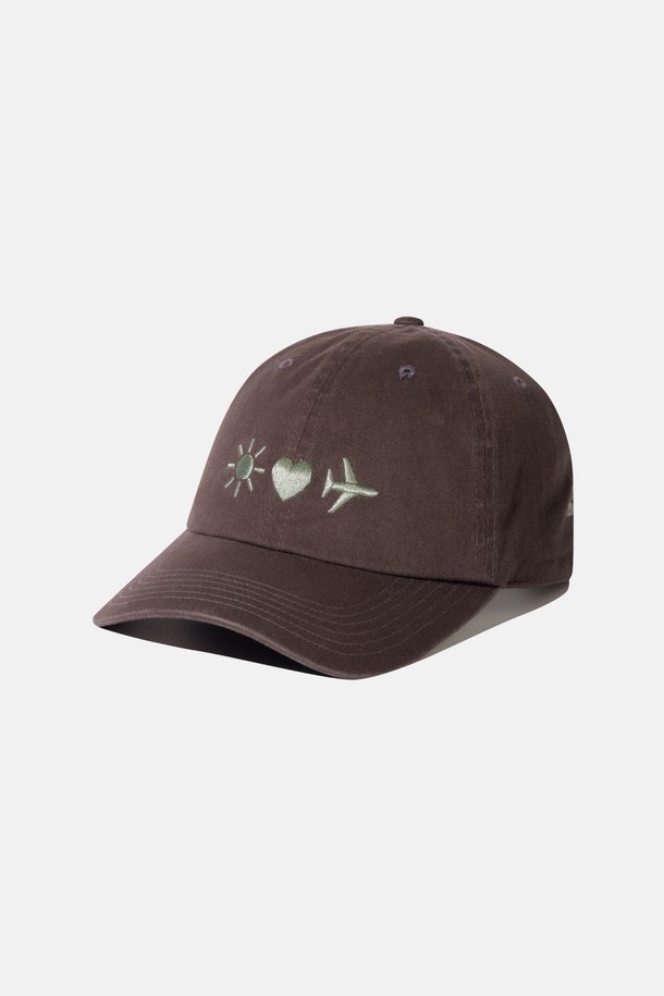 SUNLOVE - 모자 - Emoji Cap Brown