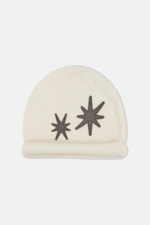 SUNLOVE - 모자 - Flare Roll Brim Beanie Ivory