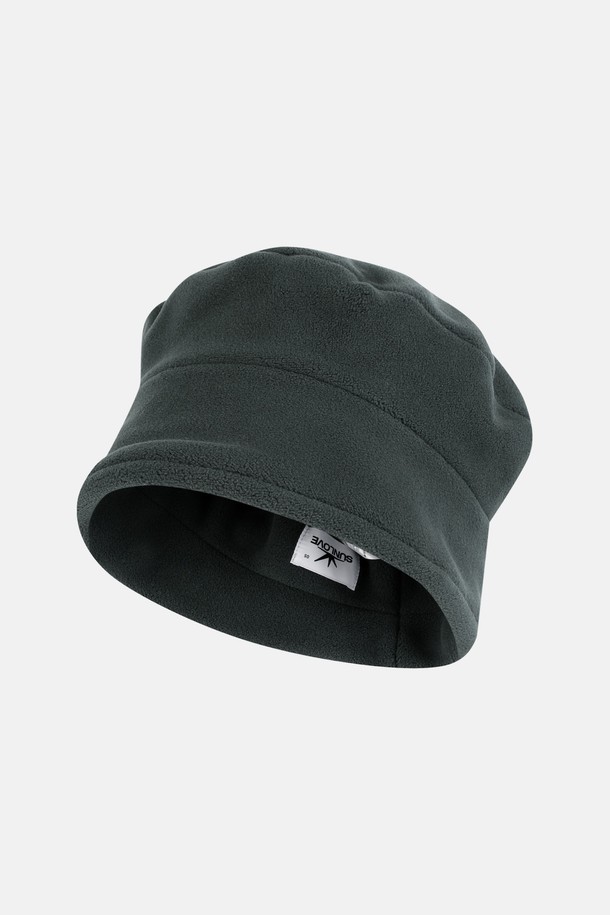 SUNLOVE - 모자 - Fleece Roll Hat Charcoal