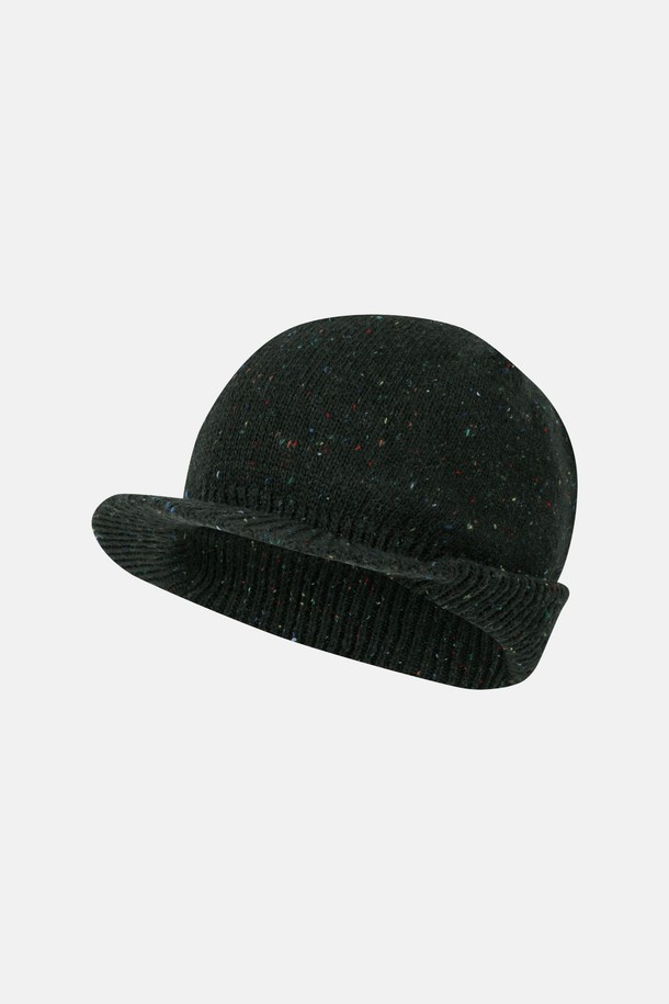 SUNLOVE - 모자 - Speckle Visor Beanie Charcoal