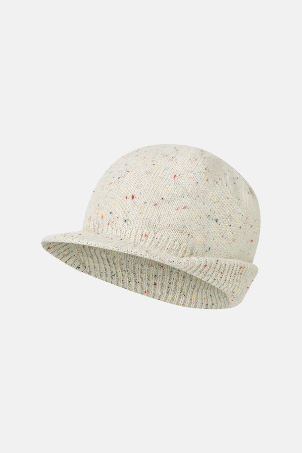 SUNLOVE - 모자 - Speckle Visor Beanie Ivory