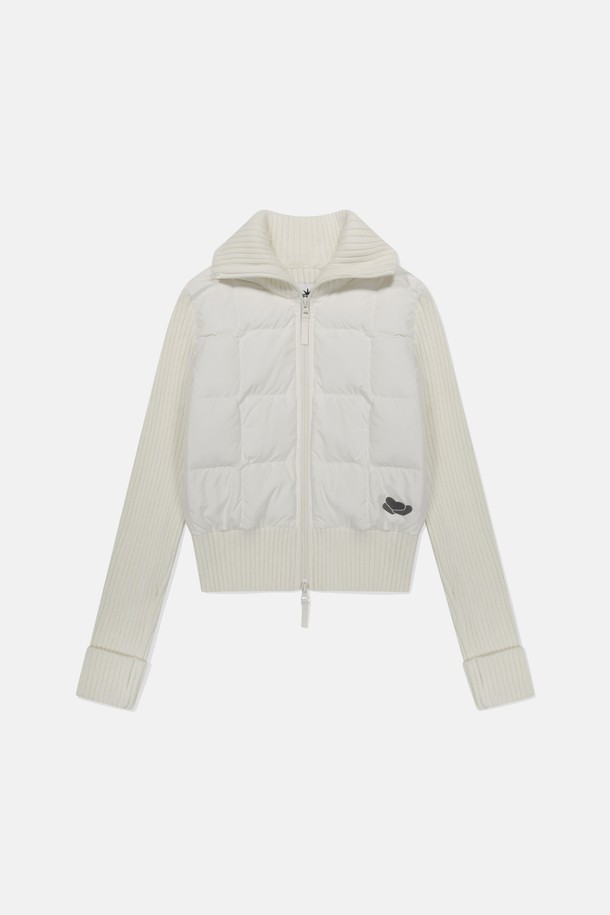 SUNLOVE - 자켓 - W Heart Hybrid Down Jacket Ivory