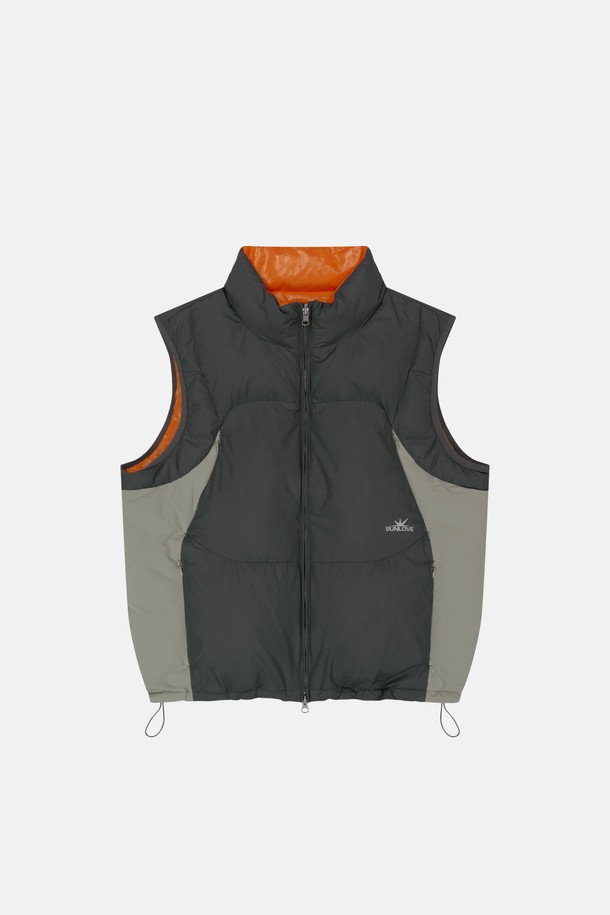 SUNLOVE - 다운/패딩 - Turbo Reversible Down Vest Charcoal