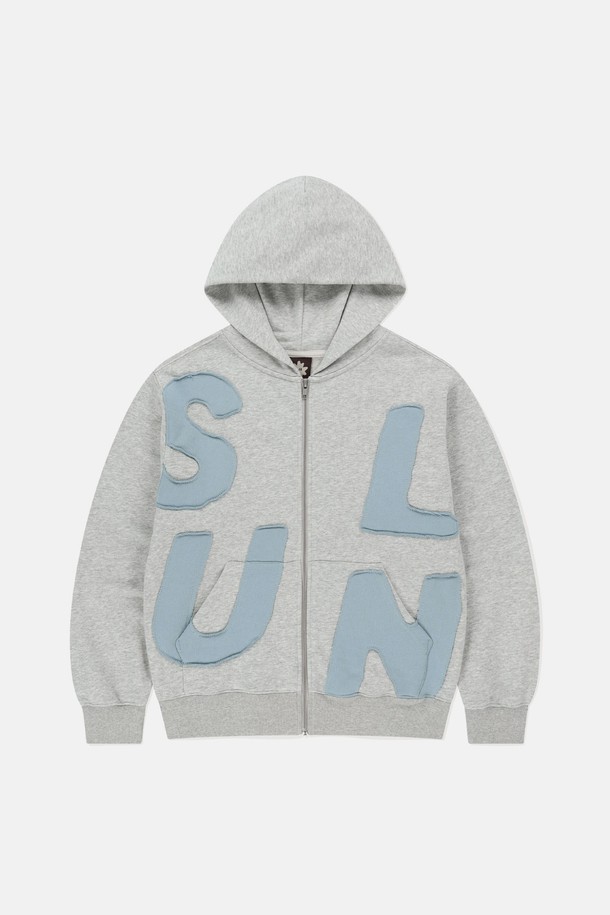 SUNLOVE - 블루종/점퍼 - Capital Zip Up Hoodie Heather Grey