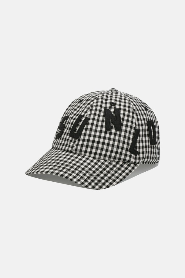 SUNLOVE - 모자 - Staccato Cap Black Gingham