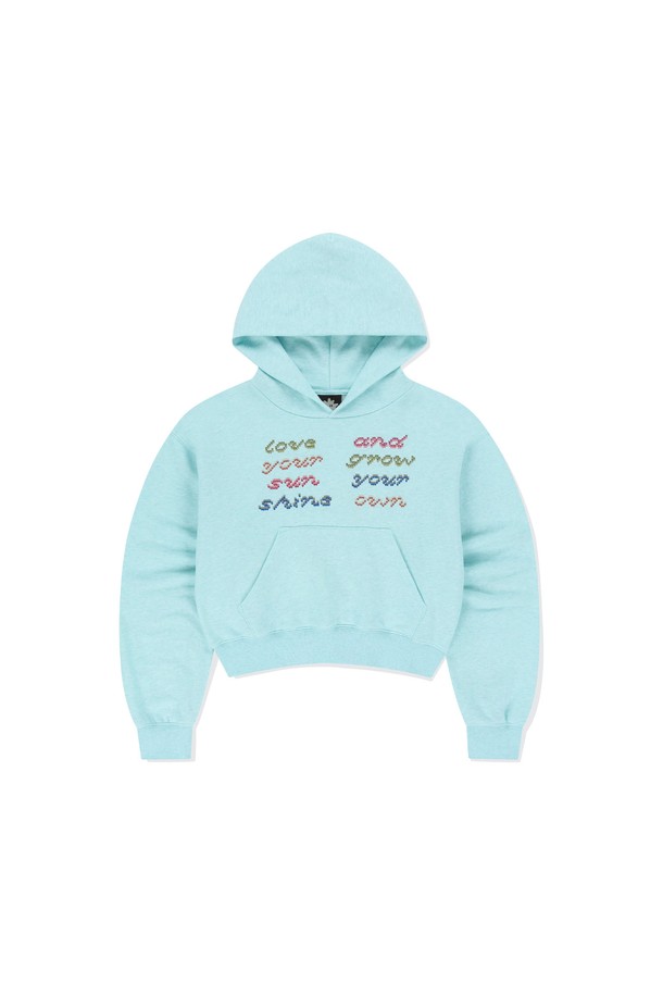 SUNLOVE - 후디 - W Fly Stitch Hoodie Heather Blue