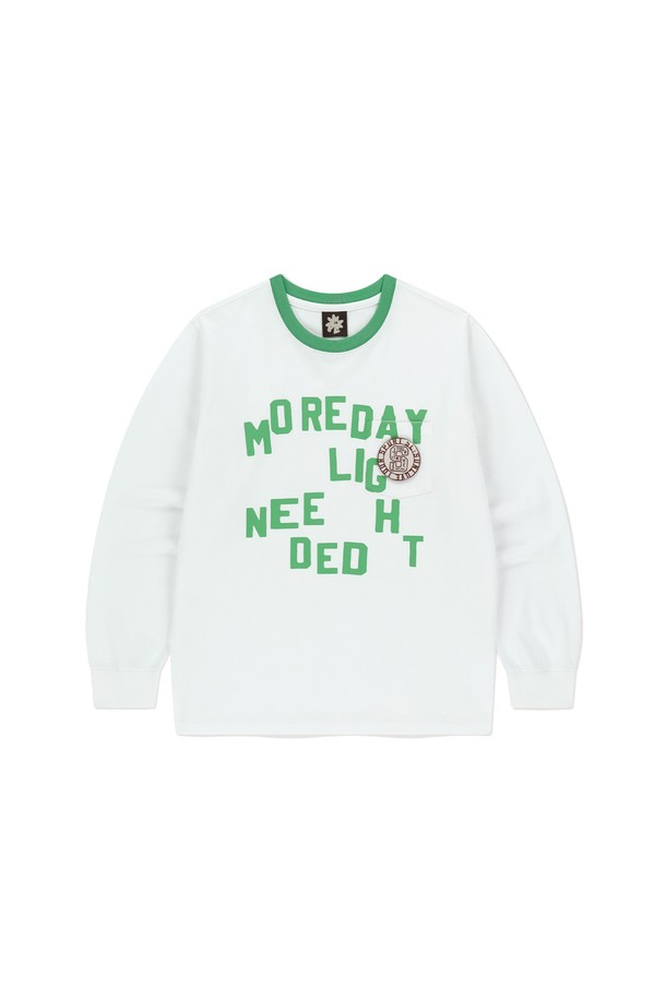 SUNLOVE - 긴팔티셔츠 - MDLN L/S Tee White