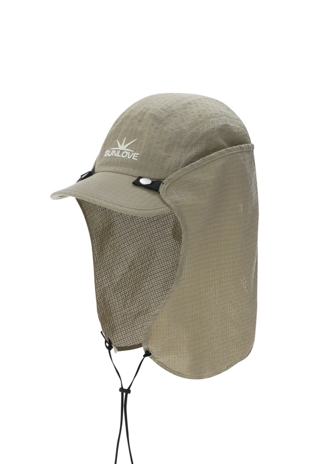 SUNLOVE - 모자 - Grid Breath Hybrid Cap Khaki