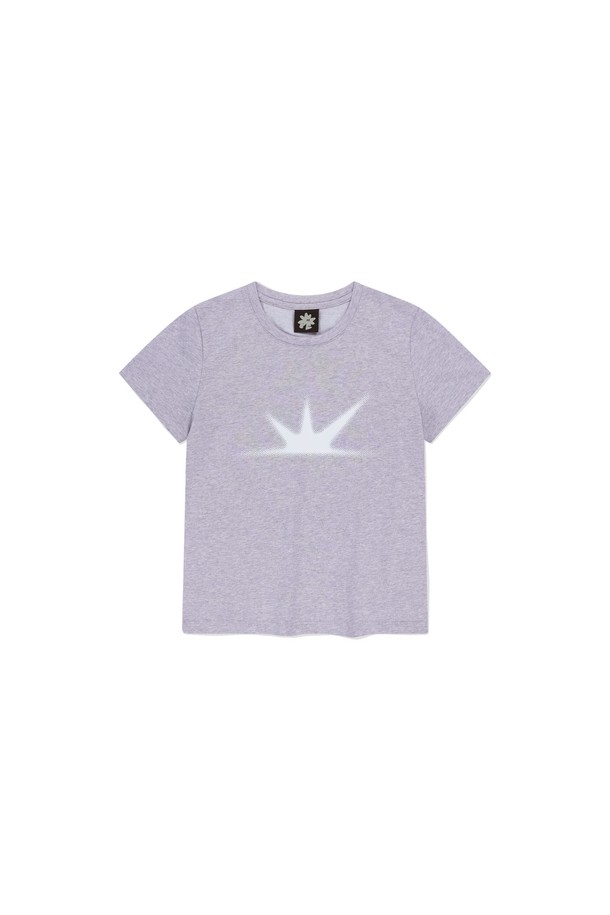 SUNLOVE - 반소매 티셔츠 - W Daybreak Tee Heather Lavender