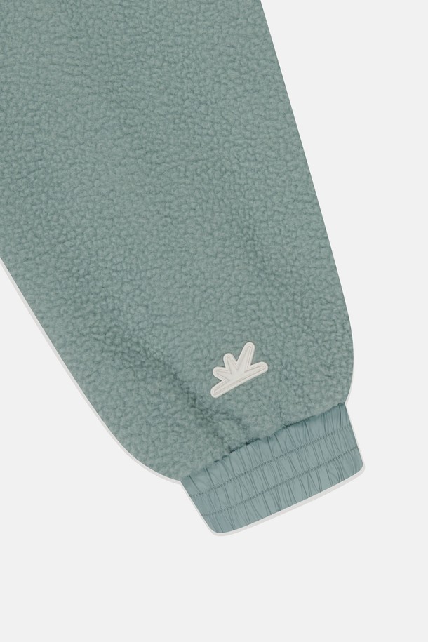 SUNLOVE - 블루종/점퍼 - Reversible Pile Fleece Jacket Light Teal