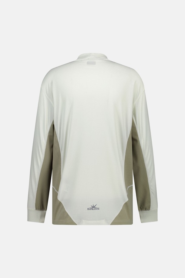 SUNLOVE - 긴팔티셔츠 - Polartec Delta Mockneck L/S Tee Ivory