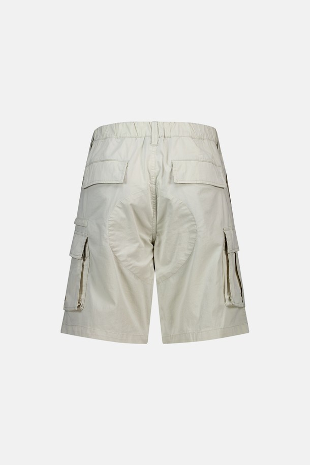 SUNLOVE - 하프팬츠 - Square Cargo Shorts Ivory