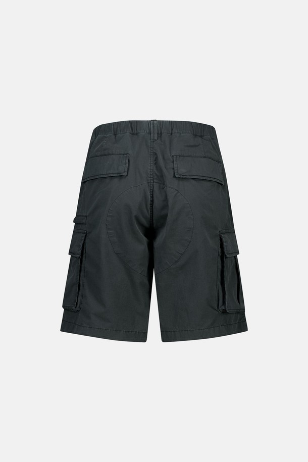 SUNLOVE - 하프팬츠 - Square Cargo Shorts Black