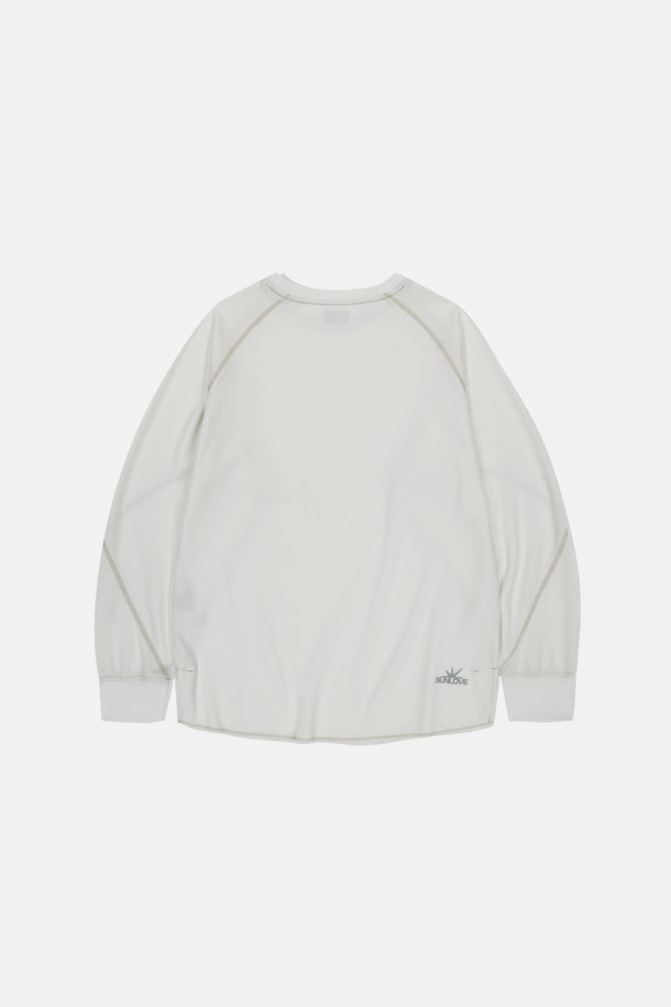 SUNLOVE - 긴팔티셔츠 - Polartec Waffle L/S Tee White