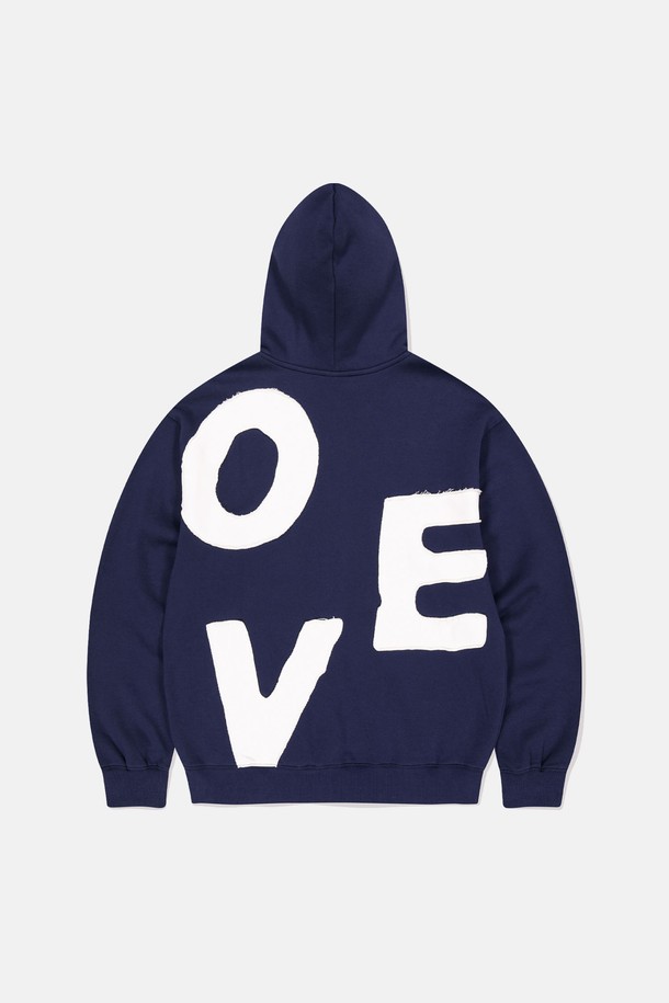 SUNLOVE - 후디 - Capital Zip Up Hoodie Navy