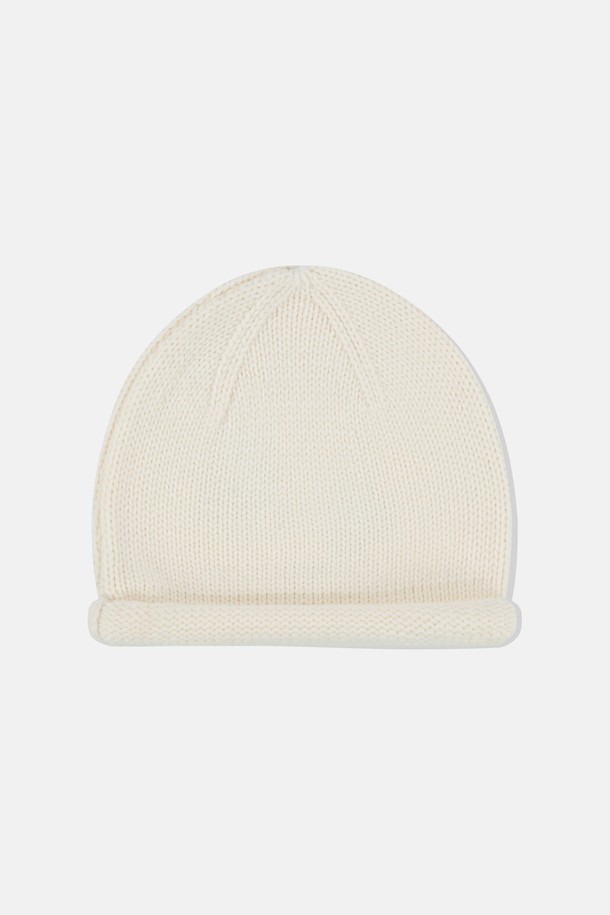 SUNLOVE - 모자 - Flare Roll Brim Beanie Ivory